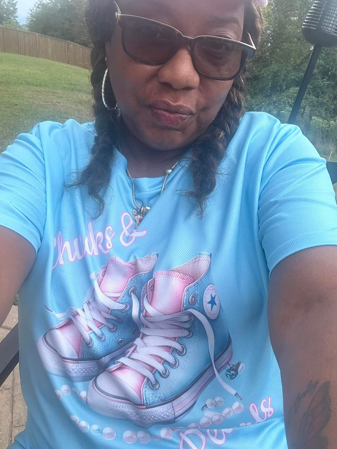 Chucks n Pearls T-shirt
