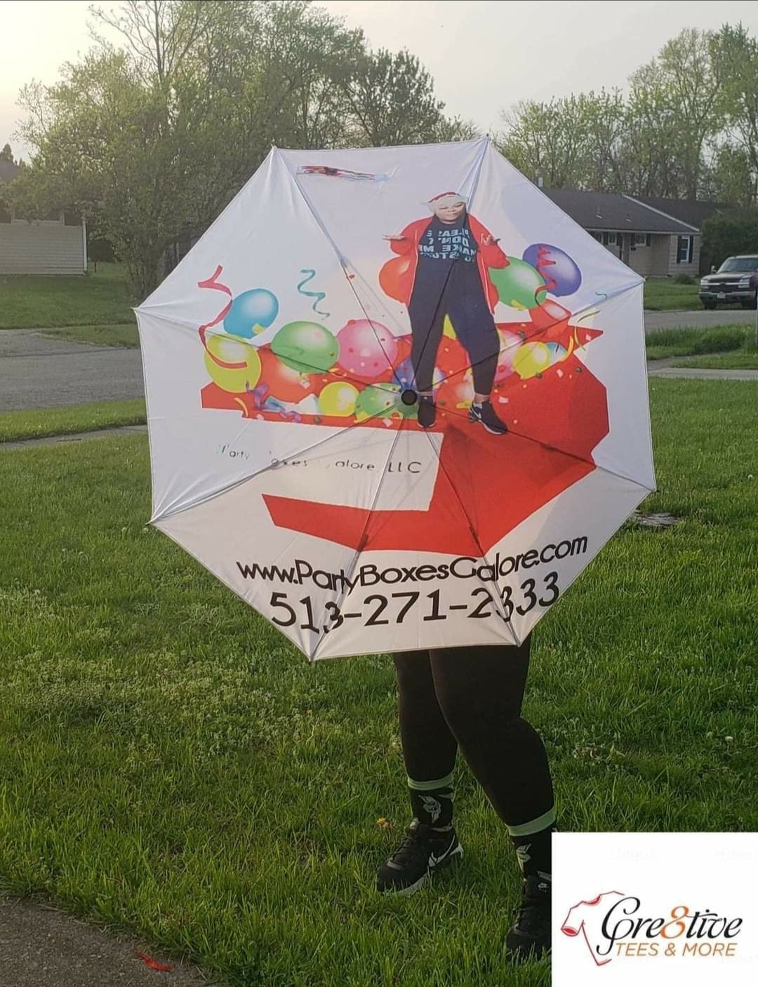 Custom Semi-Automatic Foldable Umbrella