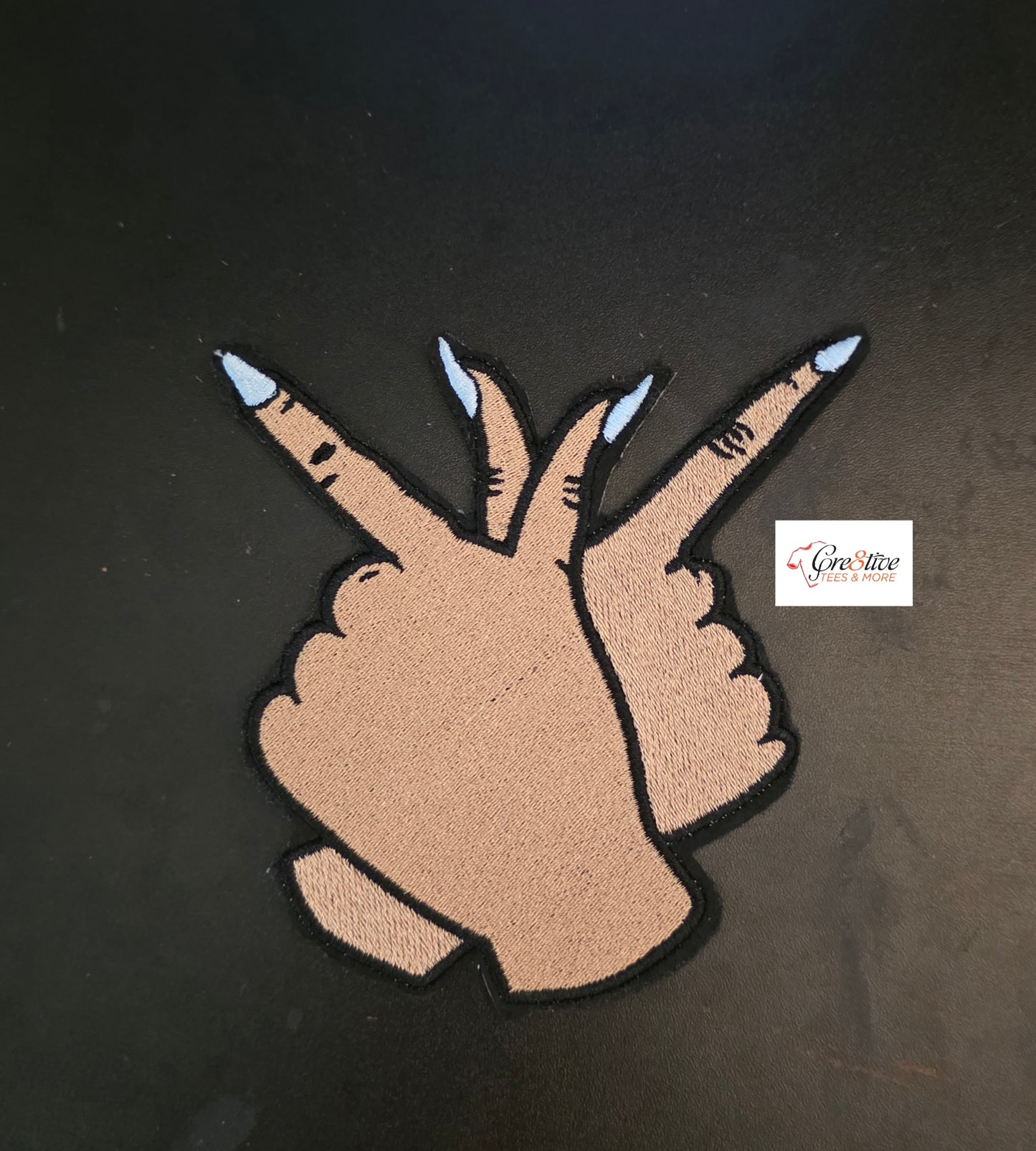 Butterfly Hands Iron On Patch