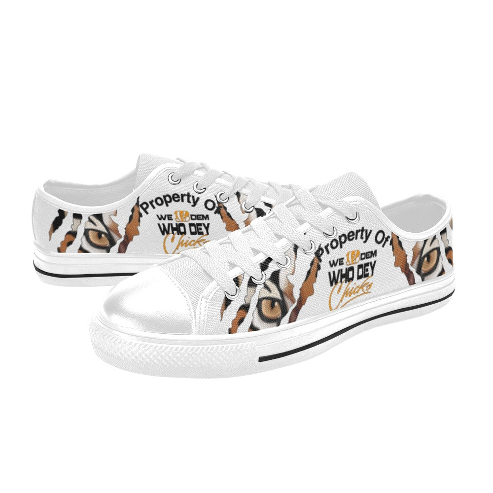 Who Dey Chicks Canvas Shoes