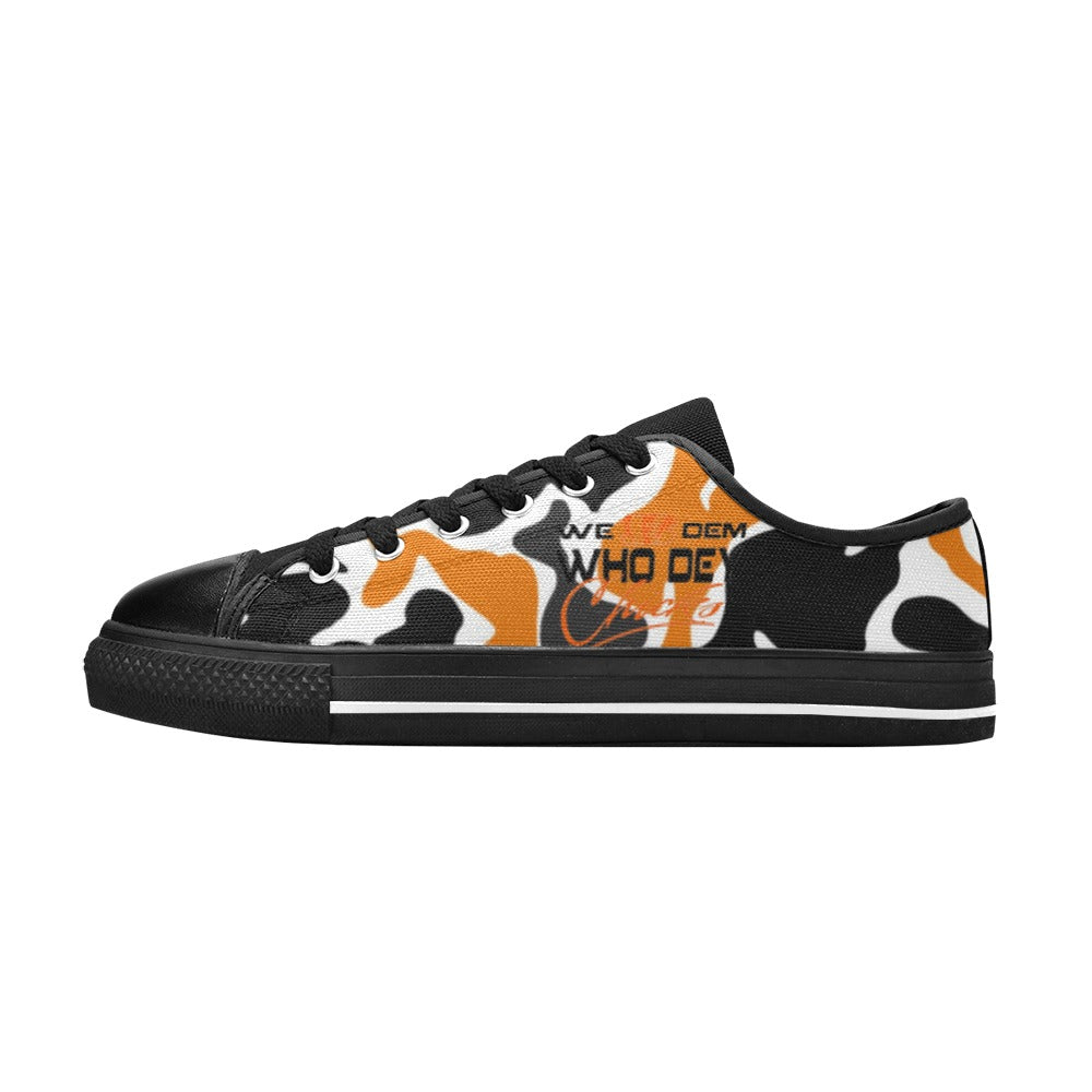 Who Dey Chicks Too Women's Classic Canvas Shoes