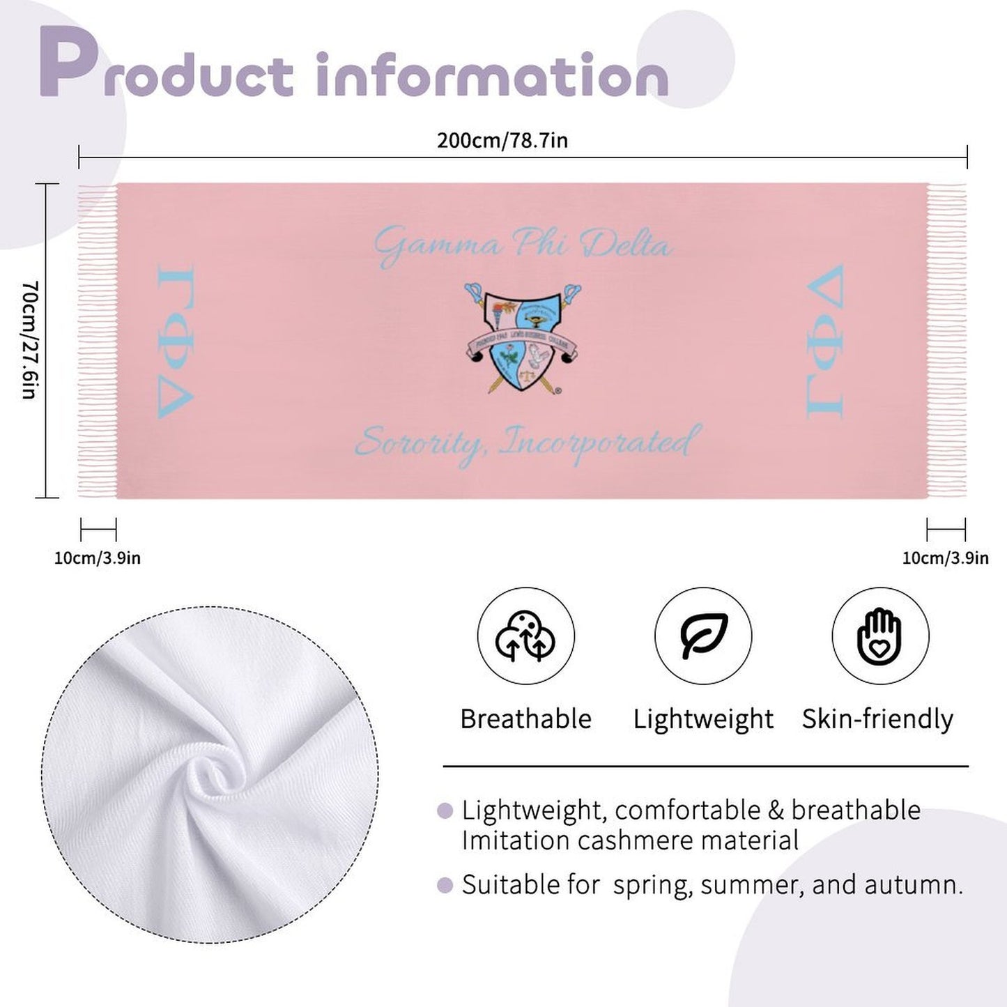 GPD Tassel Scarf