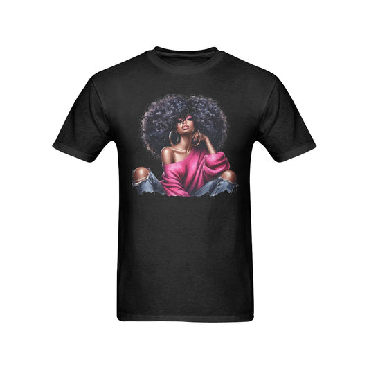 Big Hair Fuschia T-Shirt