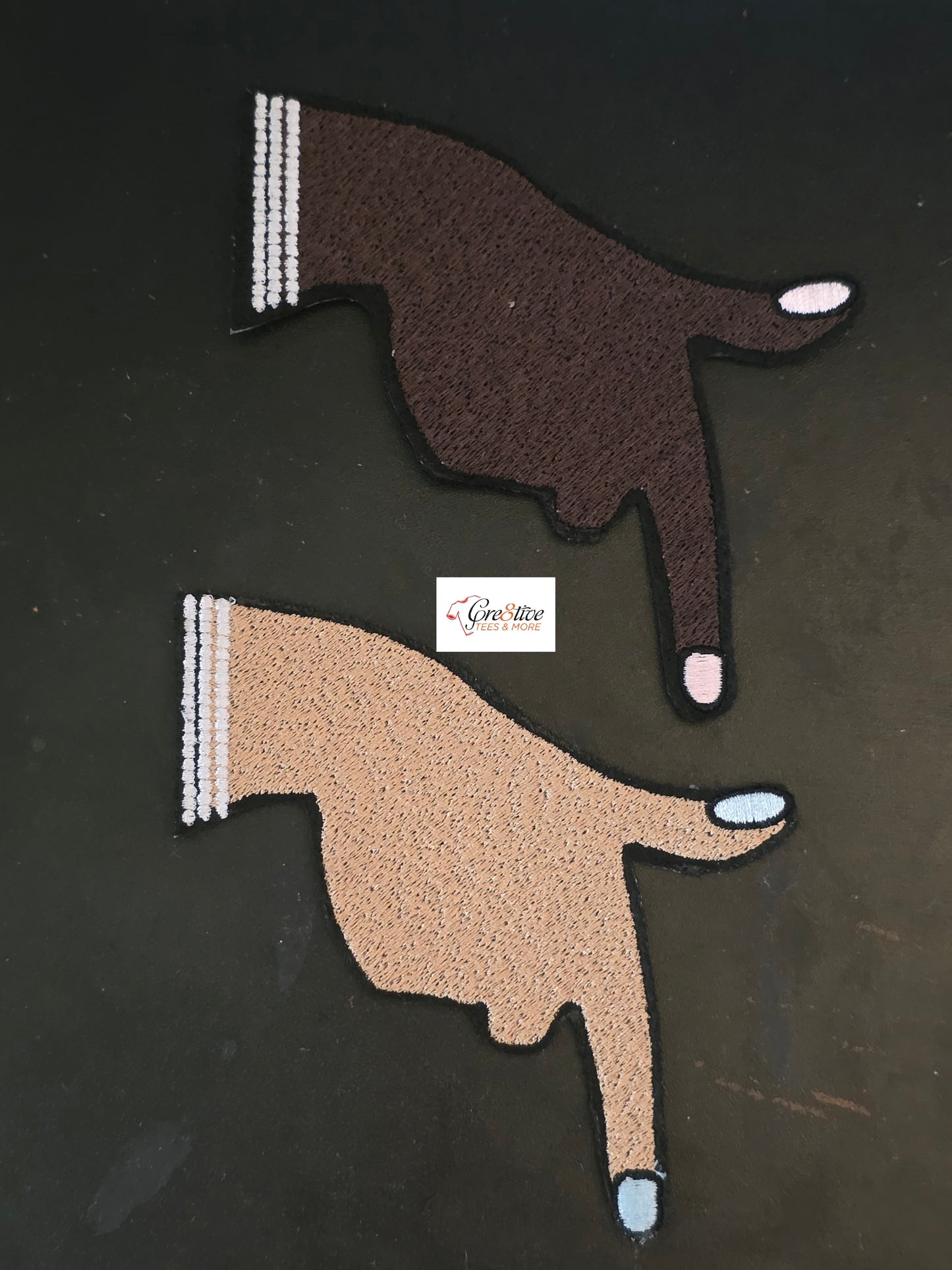 Gamma Hand Iron On Patch