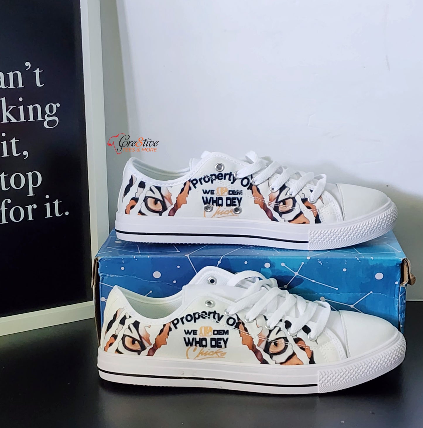 Who Dey Chicks Canvas Shoes