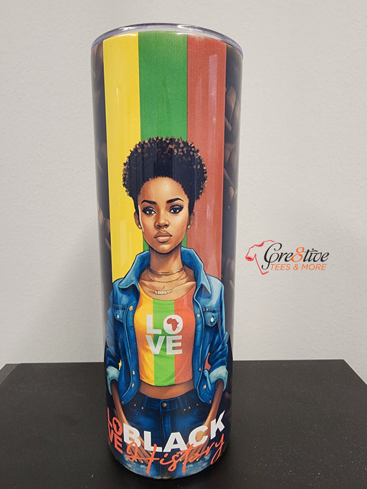 Love Black History Tumbler