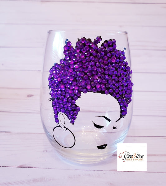 Bling Stemless Wine Glass