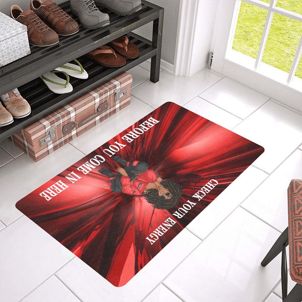 Check Your Energy Door Mat Doormat
