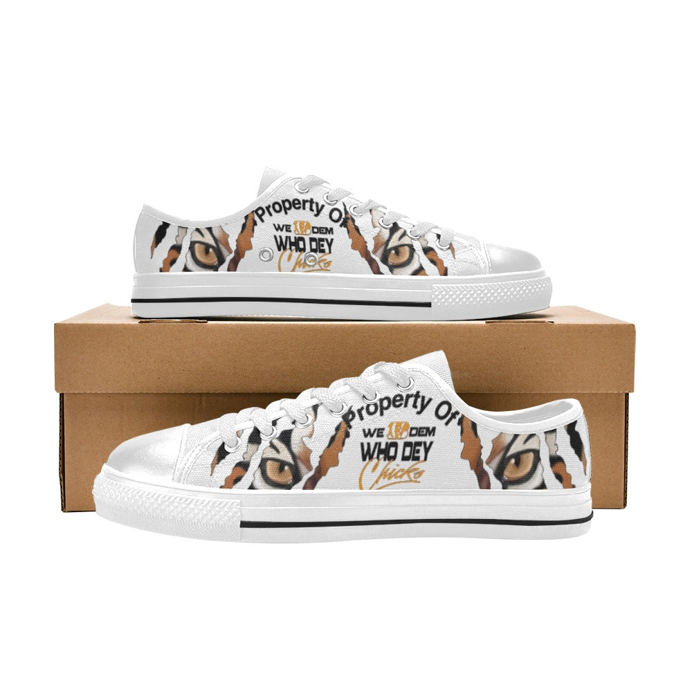 Who Dey Chicks Canvas Shoes