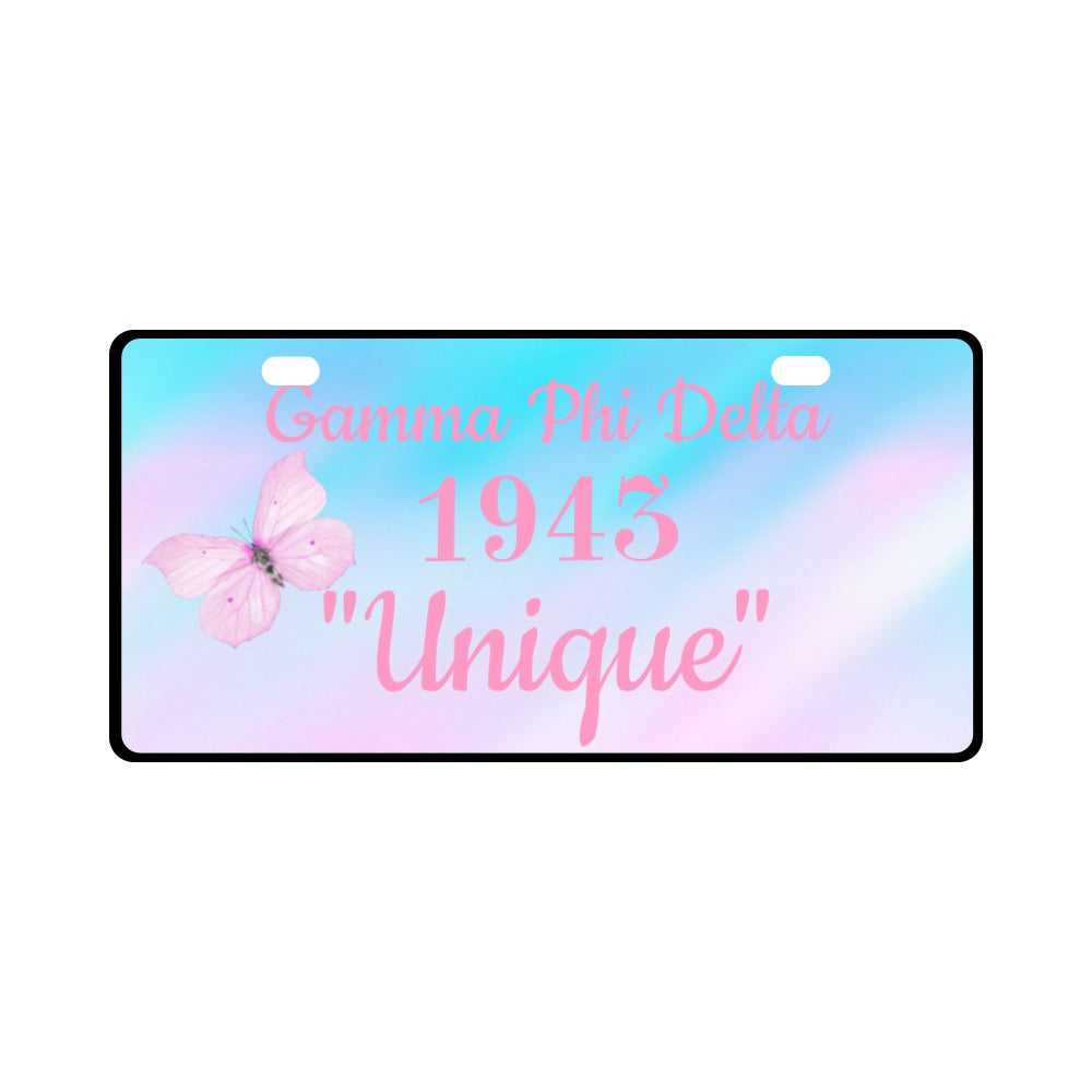 Gamma Phi Delta License Plate