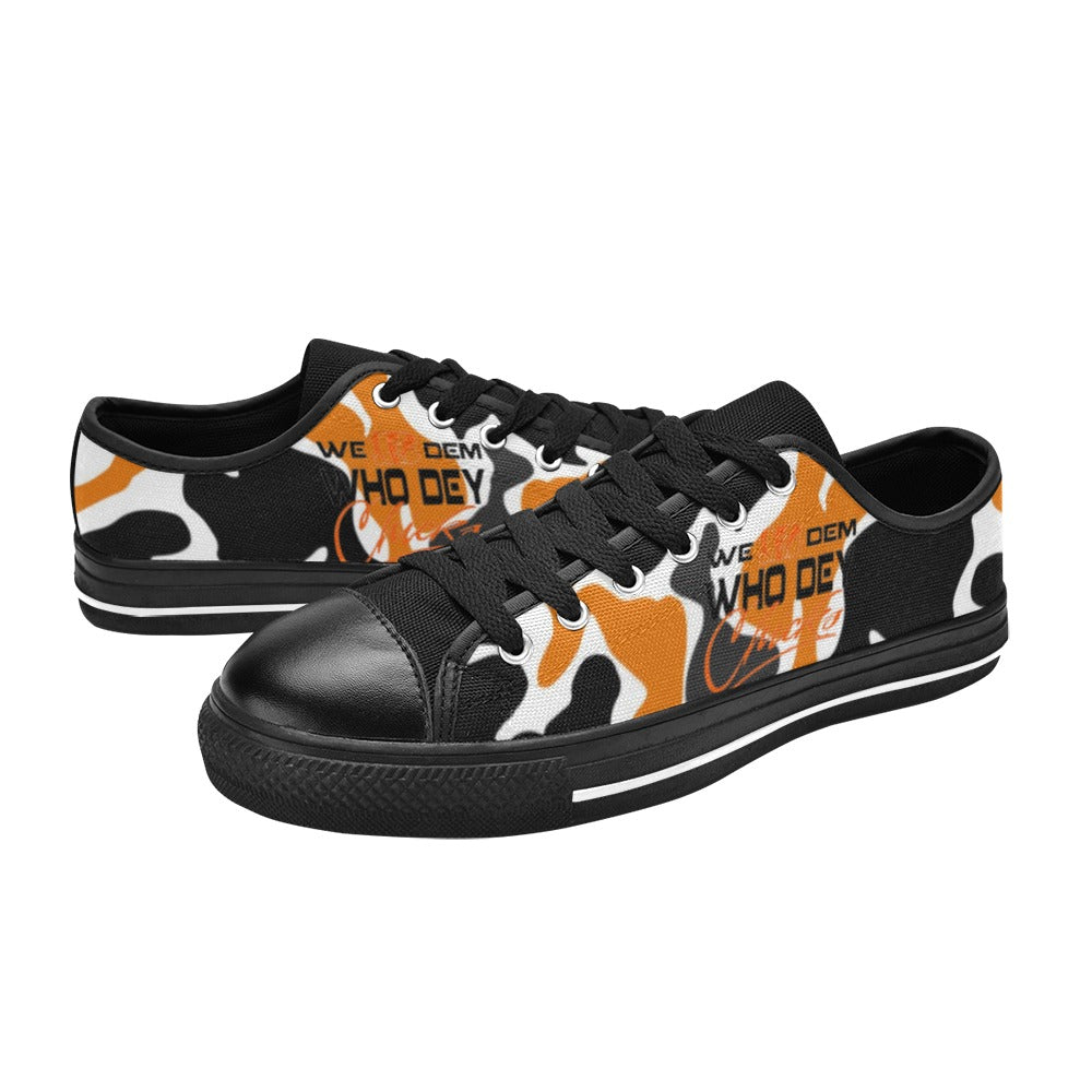 Who Dey Chicks Too Women's Classic Canvas Shoes